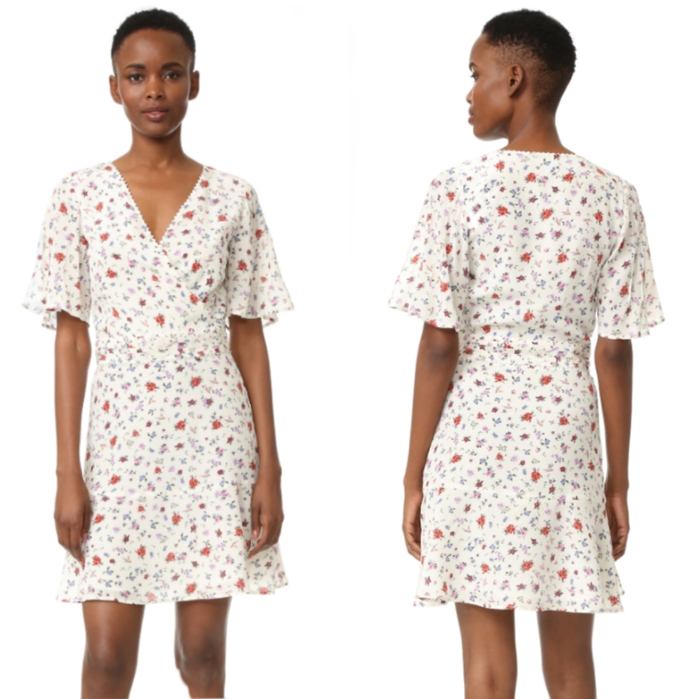 The Kooples,  Silk Casual Floral Print Dress